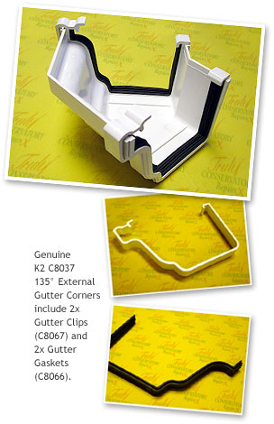 K2 C8037 135° External Gutter Corner