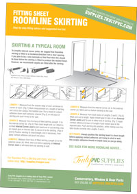 Roomine skirting fitting instructions - sheet
