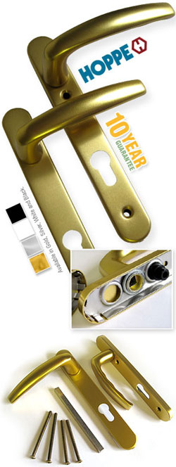 Hoppe Atlanta Un-Sprung Lever/Lever Set for uPVC and Aluminium Doors 92pz