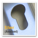 Anodised Silver uPVC Door Handle