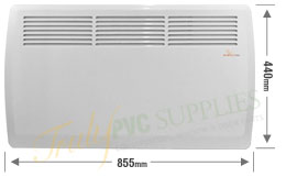 Sizes of Slimline Panel Heater Wall-Mounted Free-Standing Electric Convection