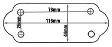 Tie Bar Lug dimensions