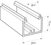 Sunwood Aluminium Conservatory Ridge Cresting Channel Dimensions