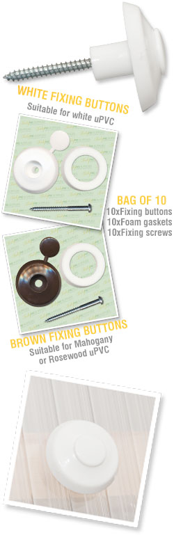 10 Polycarbonate Sheet Fixing Buttons from Living Space