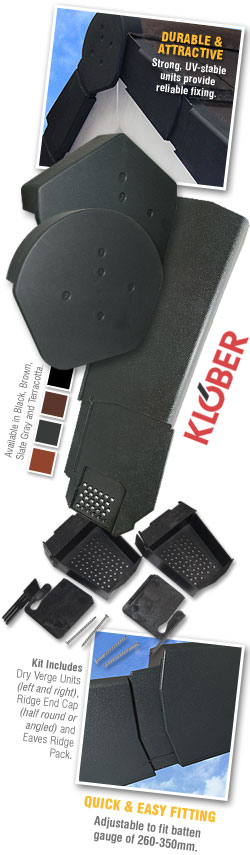 Klober Uni-Click Dry Verge System Unit