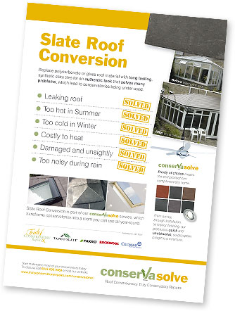 Tapco warm Roof Slate Roof Conversion - Flyer